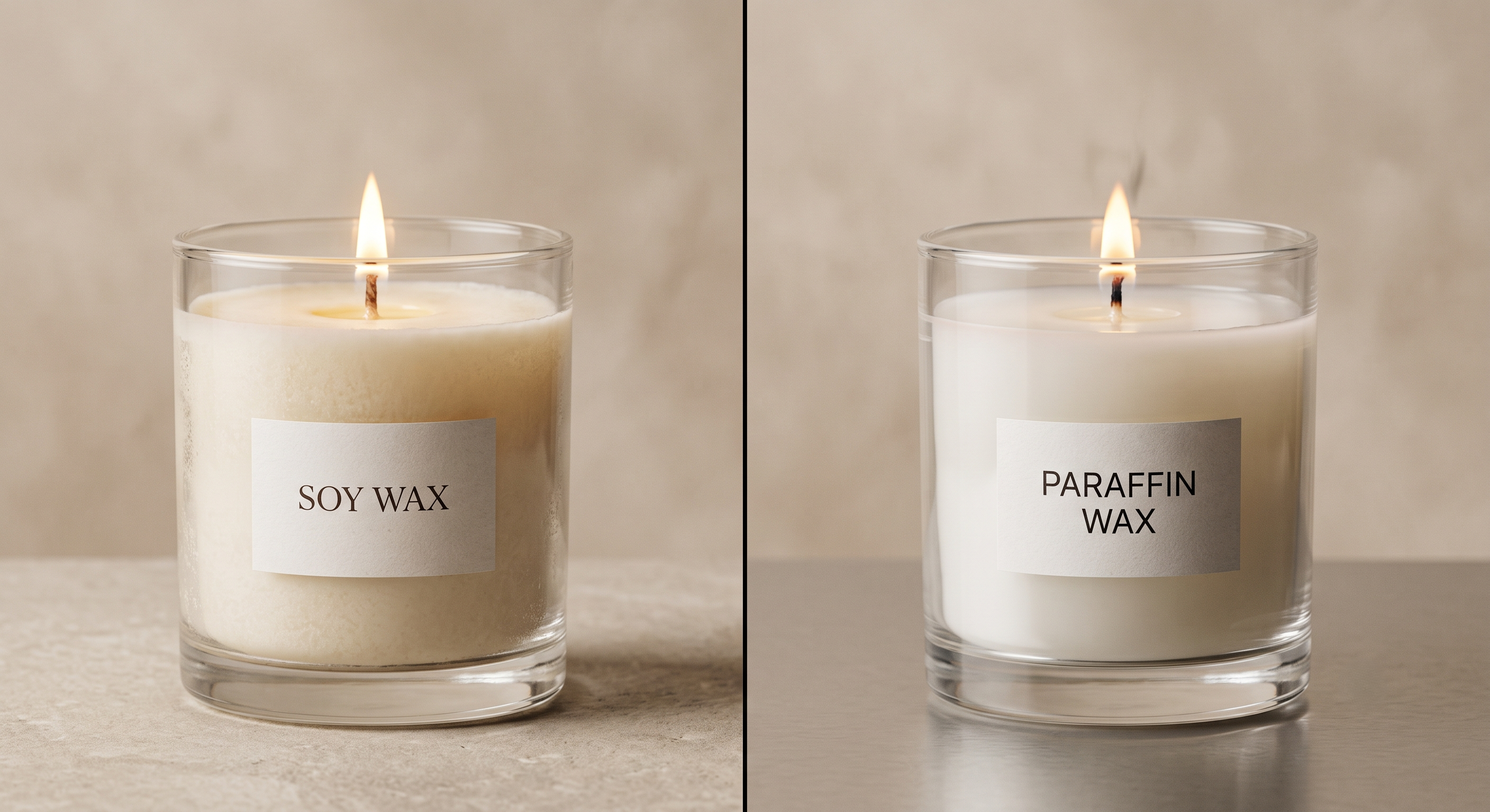 Soy Wax กับ Paraffin ต่างกันยังไง เลือกแบบไหนดี
