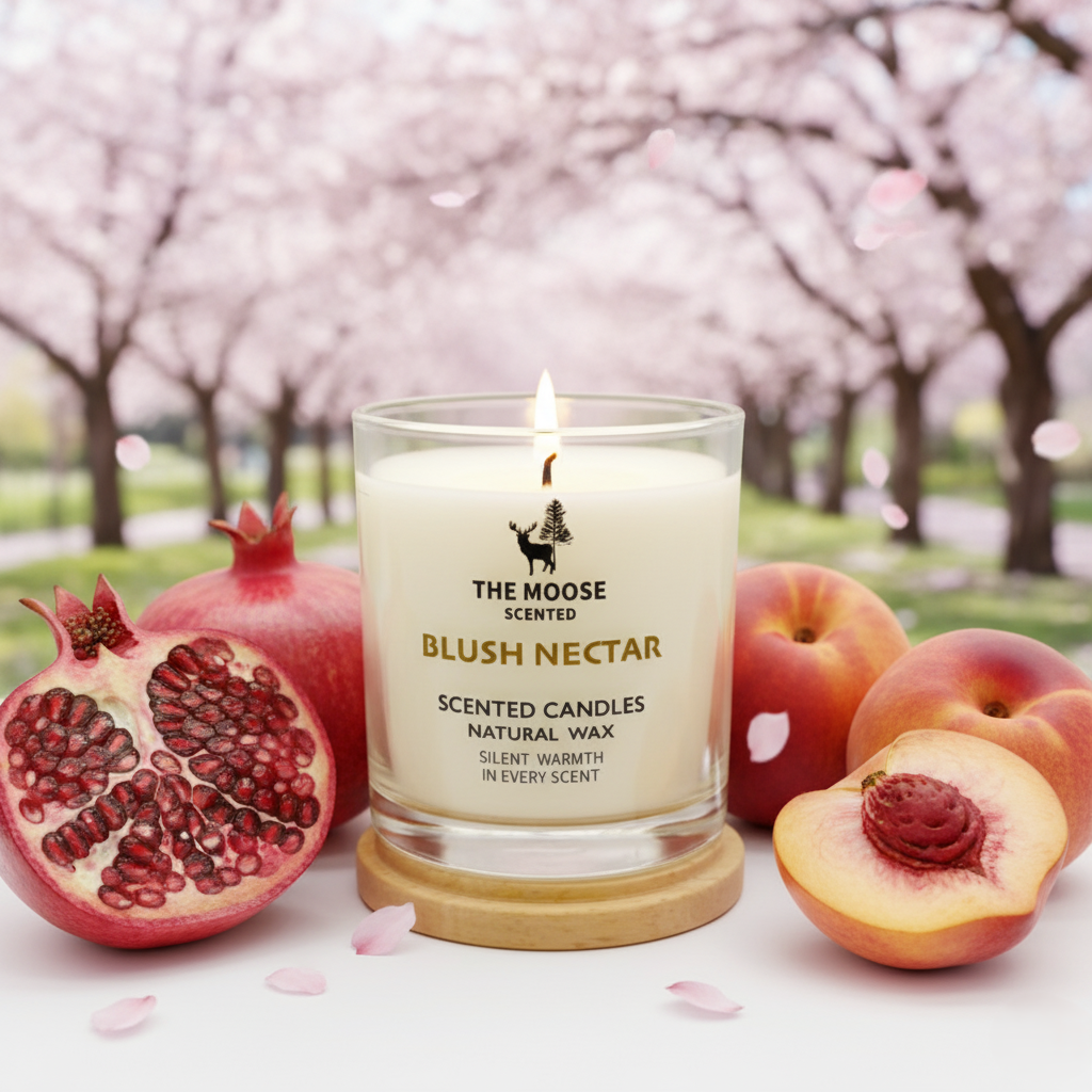 เทียนหอม Blush Nectar — ซากุระบานในสวนที่อบอวลไปด้วยความโรแมนติก — The Moose Scented