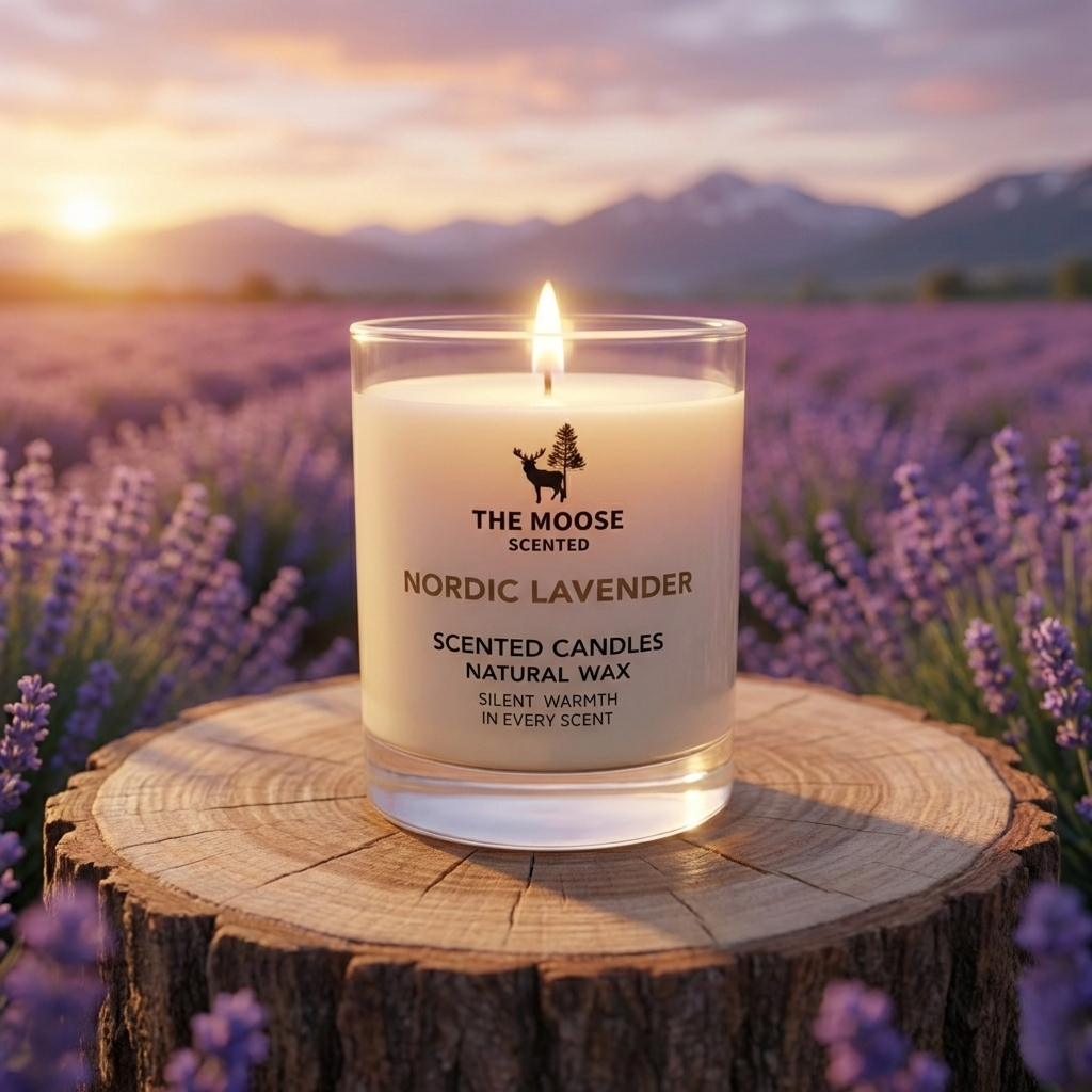 เทียนหอม Nordic Lavender — ลาเวนเดอร์ฝรั่งเศสในความสงบของดินแดนนอร์ดิก — The Moose Scented