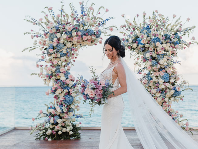 Beach Wedding Florist Playa del Carmen work 5