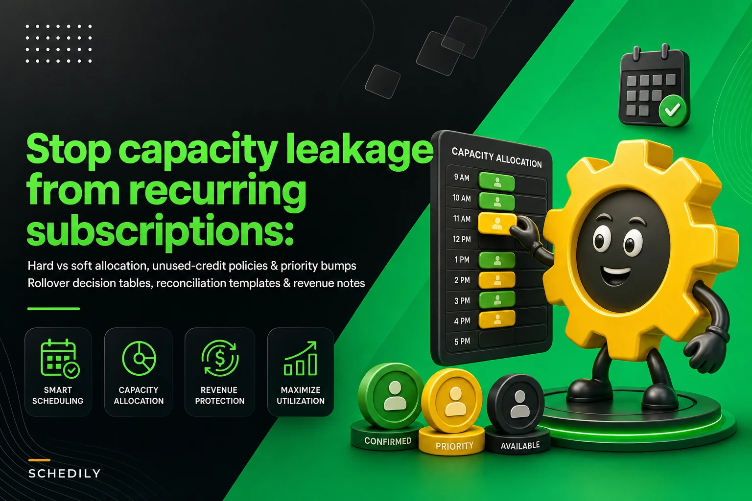 Avoid capacity loss from recurring appointment subscriptions