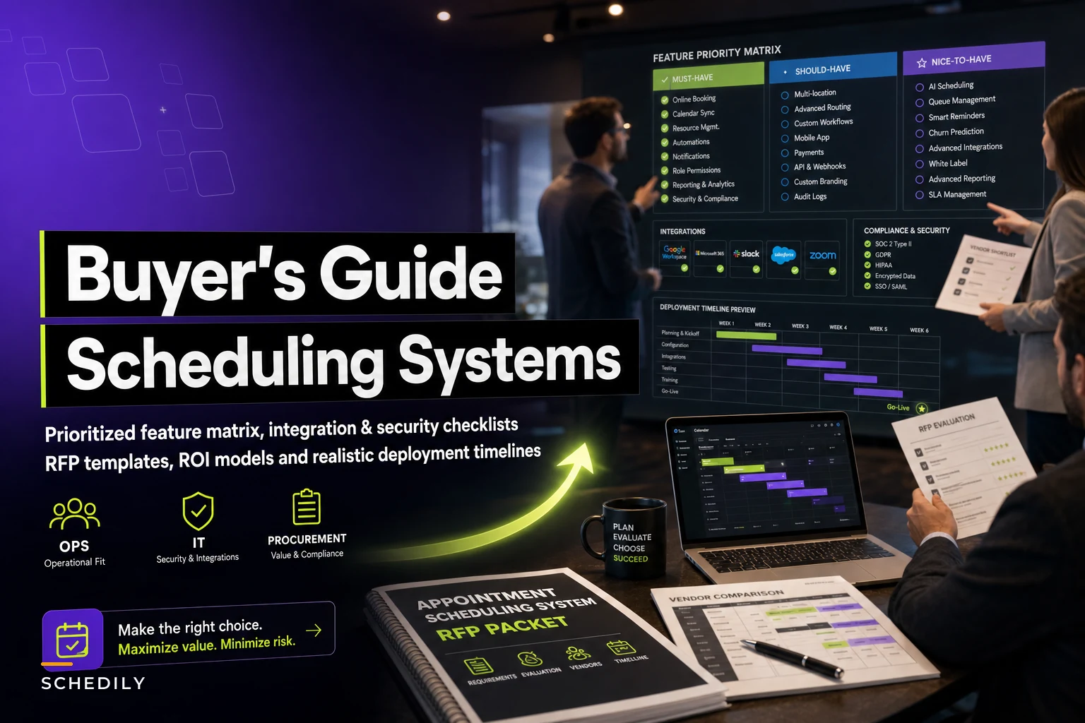 How to Choose an Appointment Scheduling System: A practical buyer's guide and feature checklist for Ops, IT, and Procurement