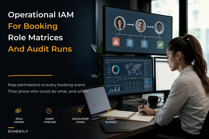 Operational IAM for booking systems: role & permission matrices, audit-report queries and forensic playbooks