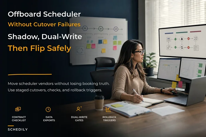 Scheduler vendor offboarding playbook to avoid cutover failures