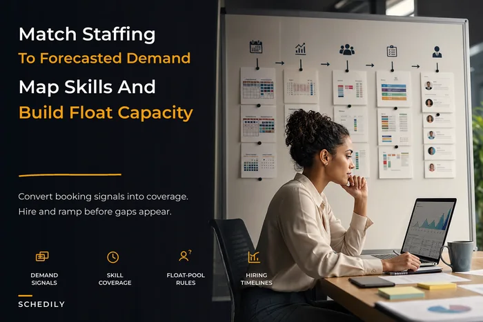 Staffing strategy for appointment businesses to match forecasted demand