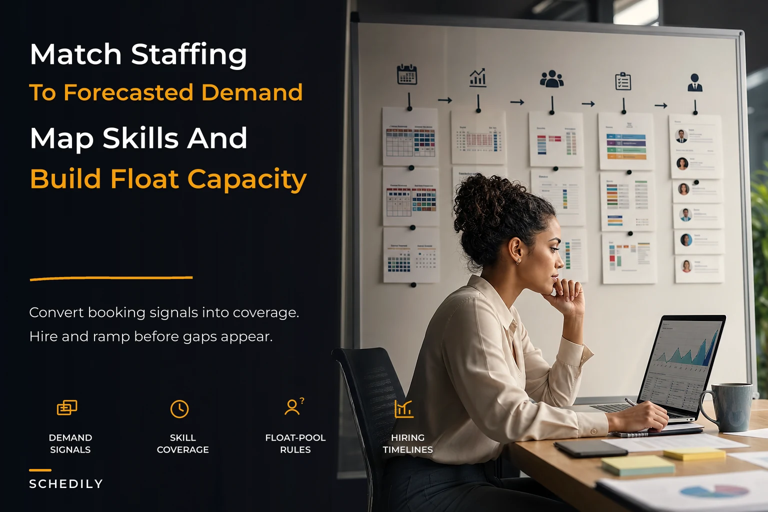 Staffing strategy for appointment businesses to match forecasted demand