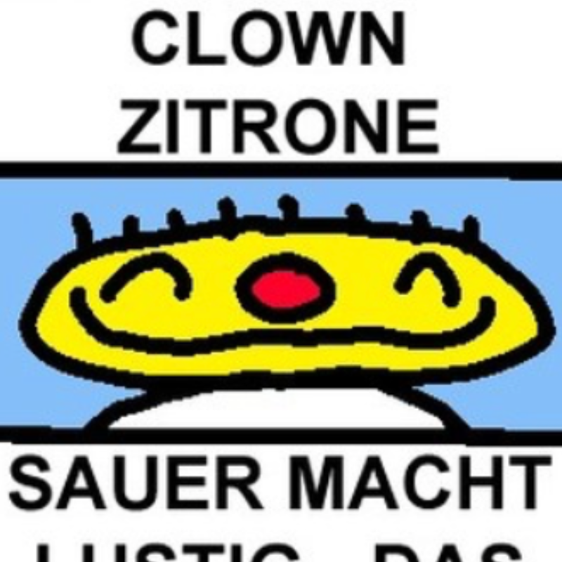 Porträt von Clown Zitrone