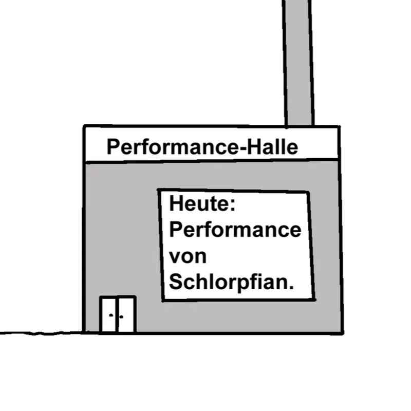 Ansicht von Performance-Halle