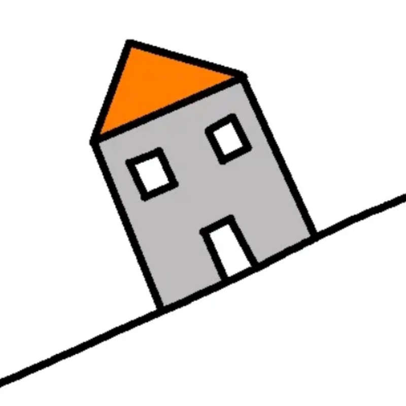 Ansicht von Gebba's Haus