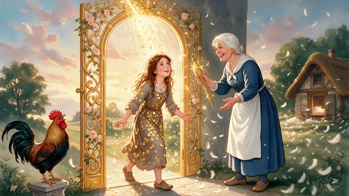 Illustration for “Mother Holle”, page 2