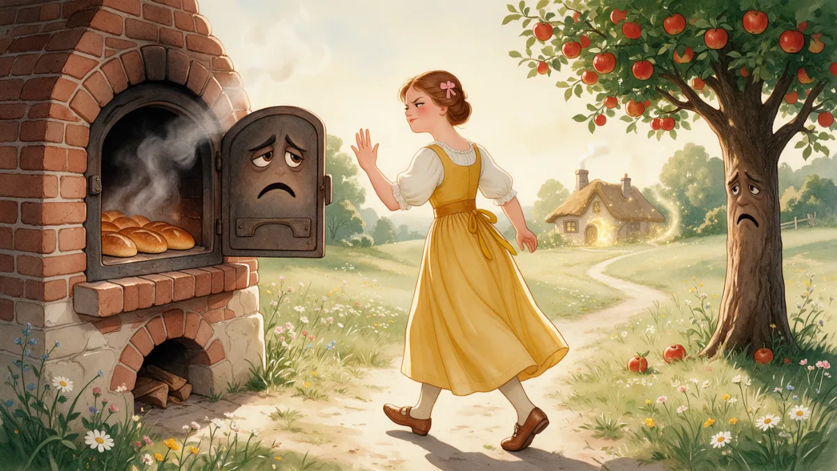 Illustration for “Mother Holle”, page 3