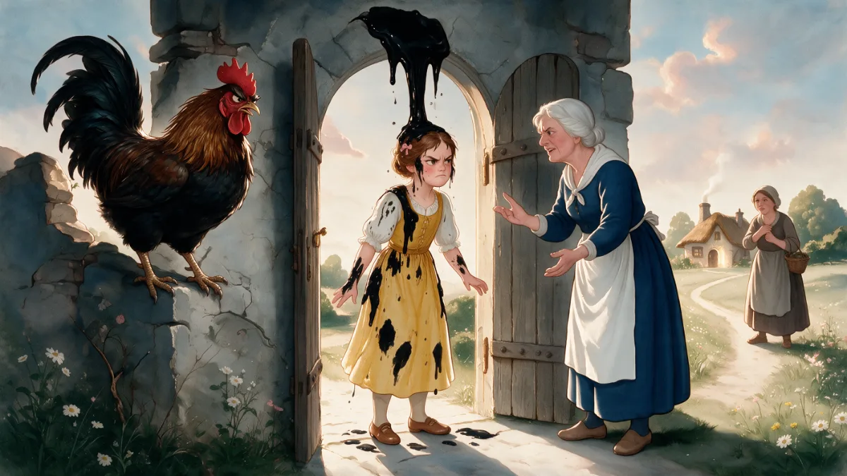 Illustration for “Mother Holle”, page 4