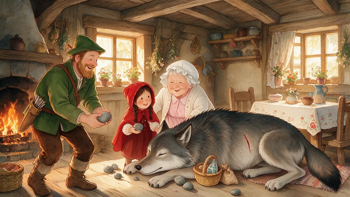Illustration zu „Rotkäppchen“, Seite 3