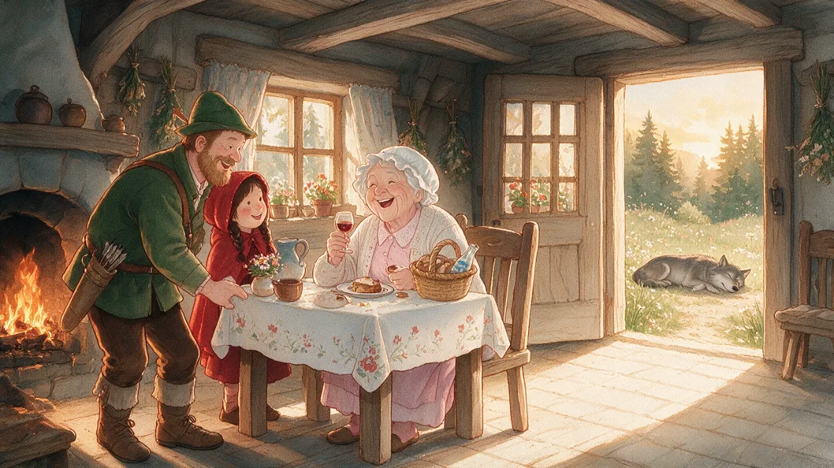 Illustration zu „Rotkäppchen“, Seite 4