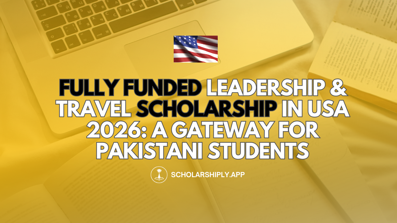 Fully Funded Leadership & Travel Scholarship in USA 2026: A Gateway for Pakistani Students