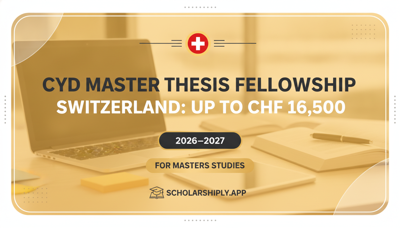CYD Master Thesis Fellowship in Switzerland: Secure Your Research Funding