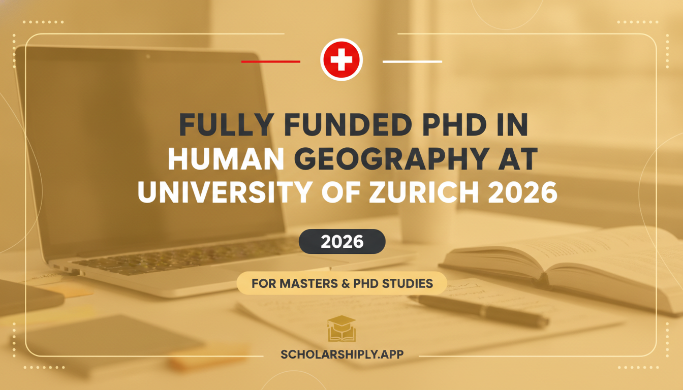 Fully Funded PhD in Human Geography at the University of Zurich 2026