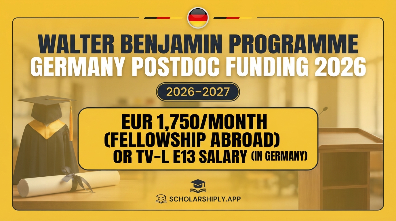 Walter Benjamin Programme Germany: 2026 Postdoctoral Research Funding
