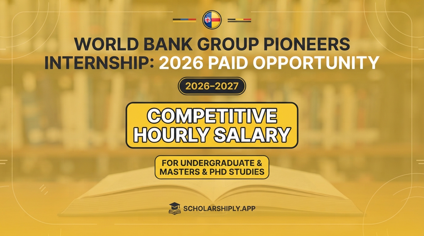 World Bank Group Pioneers Internship 2026: Application Guide