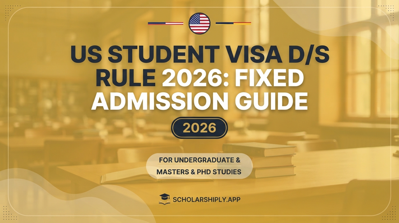 US student visa D/S rule 2026: Fixed Admission Guide