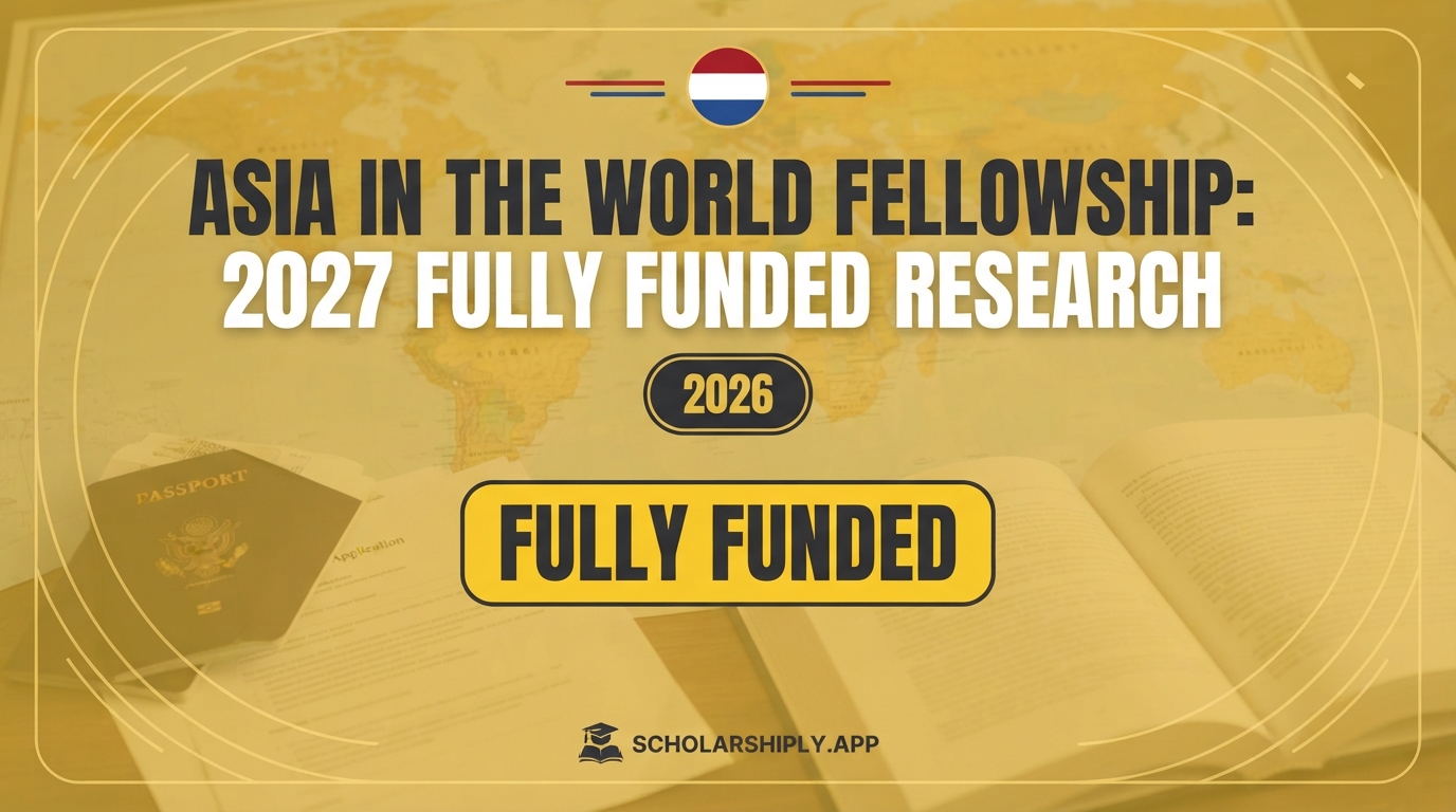 Asia in the World Fellowship: 2027 Fully Funded Research