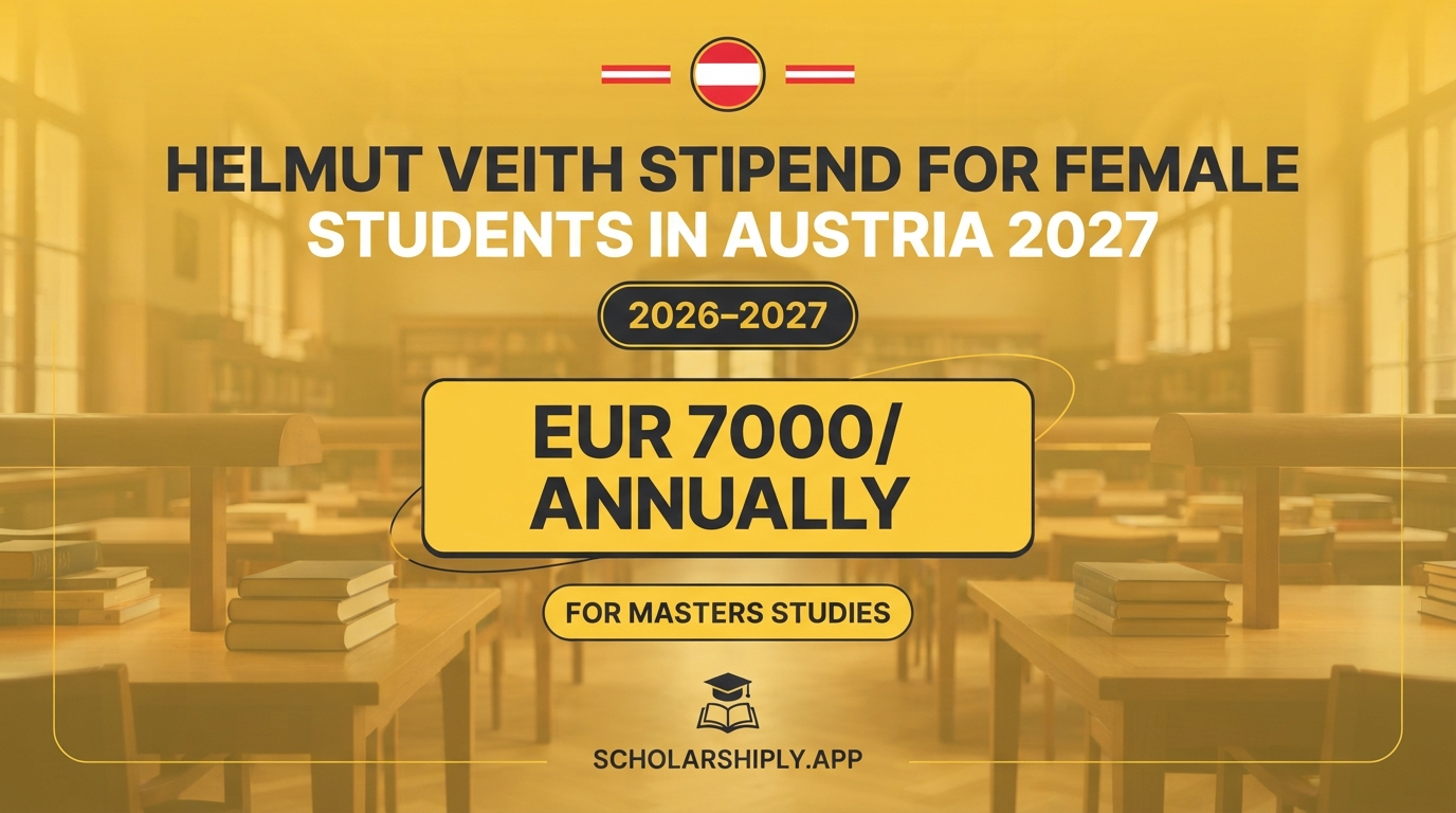 Helmut Veith Stipend for female students in Austria 2027
