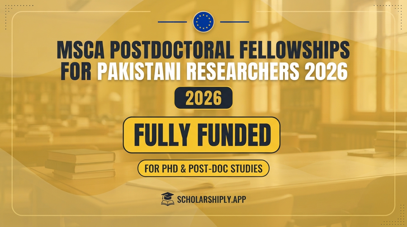 MSCA Postdoctoral Fellowships for Pakistani researchers 2026
