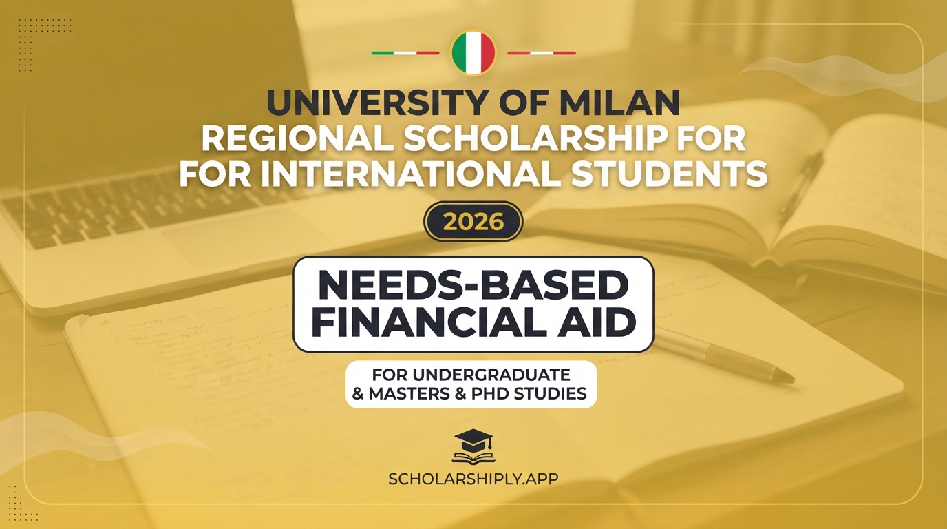 University of Milan regional scholarship for international students