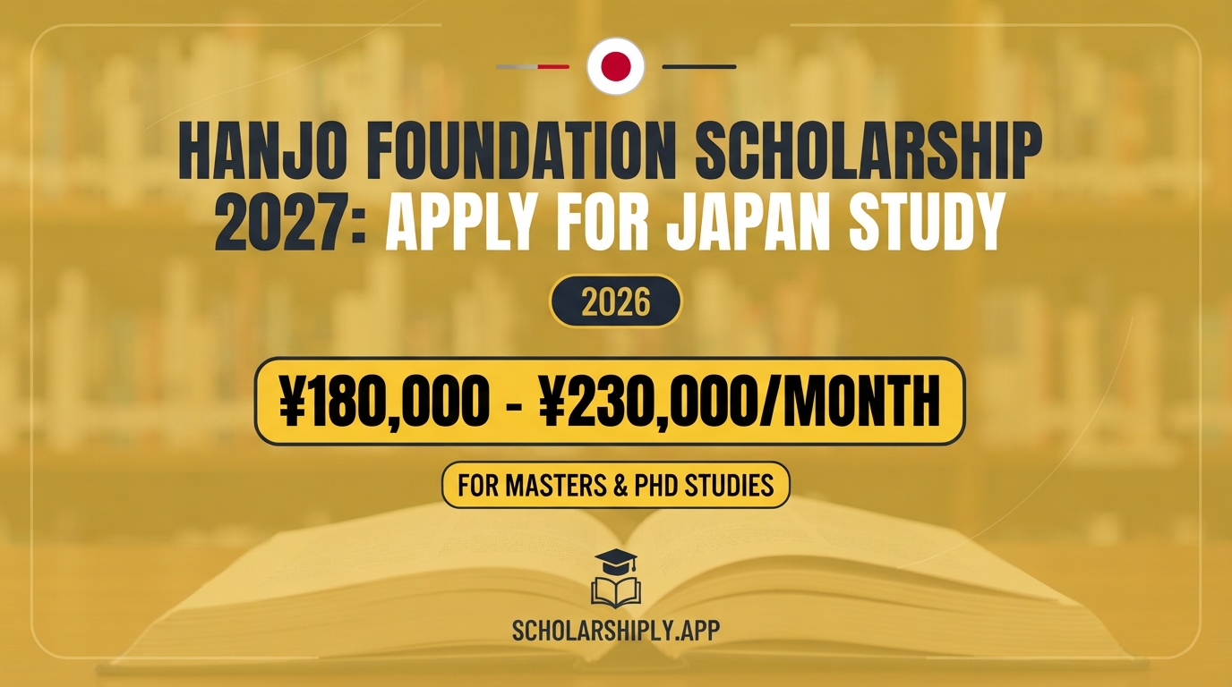 Hanjo Foundation Scholarship 2027: Apply for Japan Study