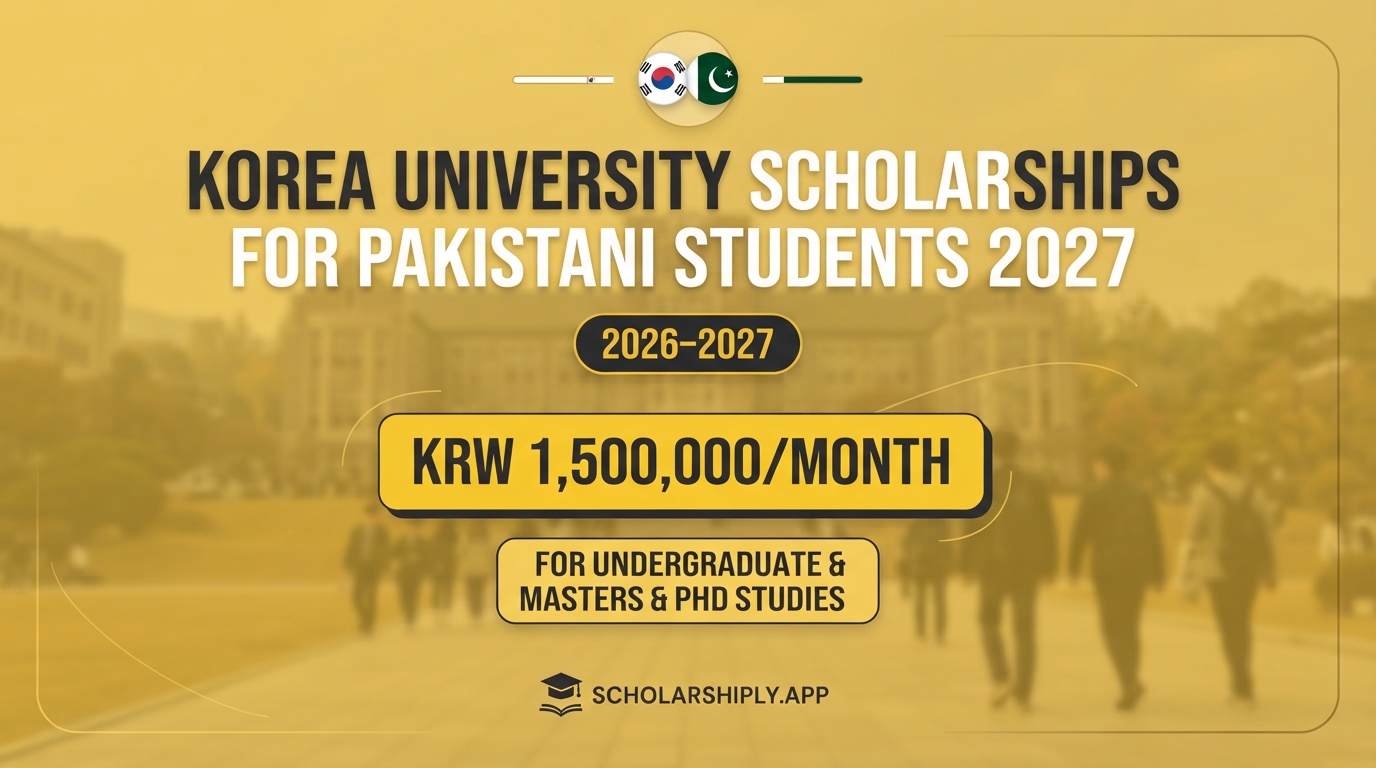 Korea University Scholarships for Pakistani Students 2027