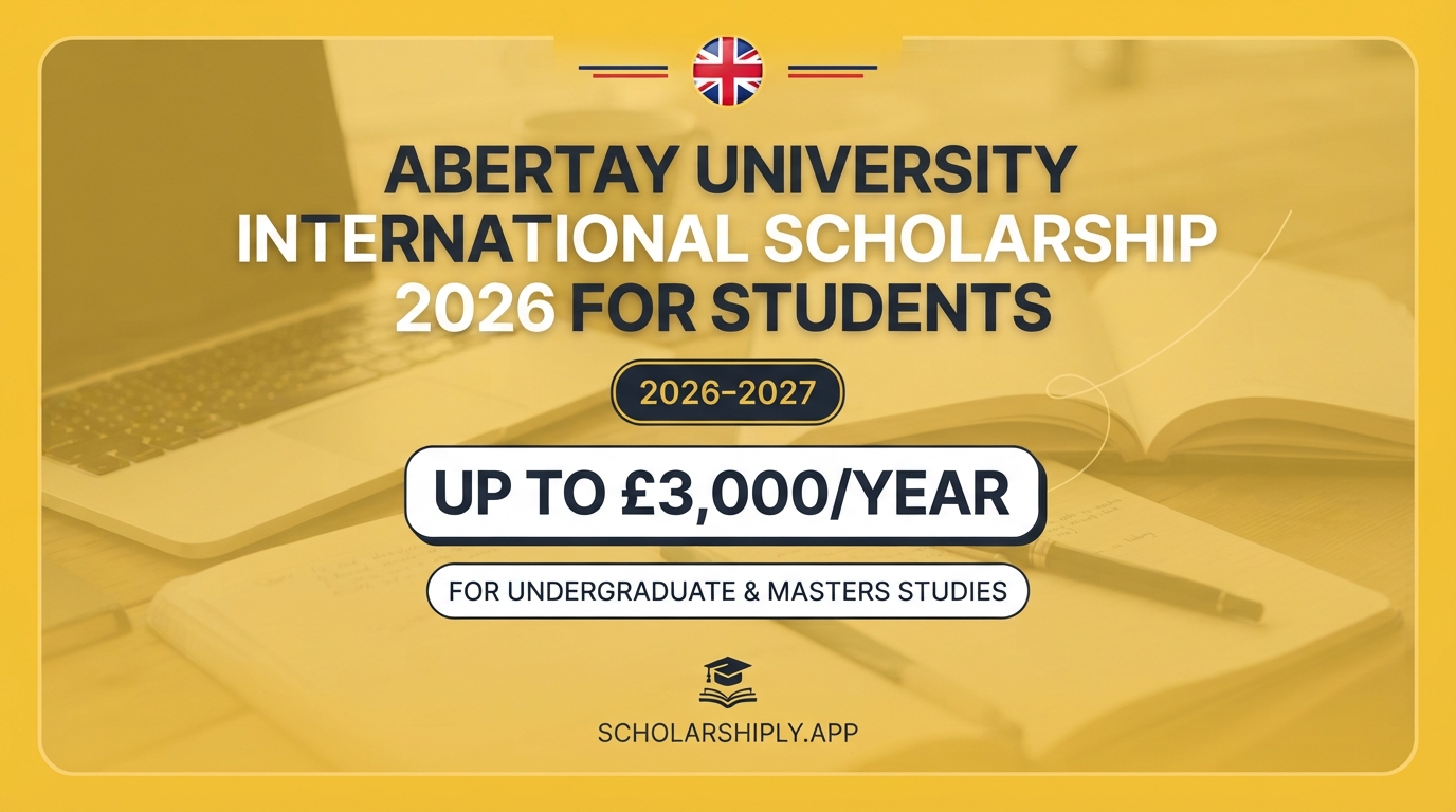 Abertay University international scholarship 2026 for students