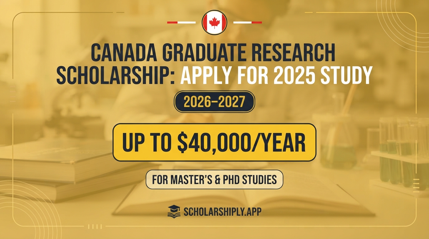 Canada Graduate Research Scholarship: Apply for 2025 Study