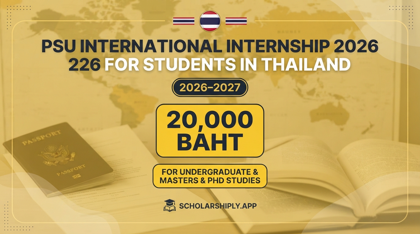 PSU International Internship 2026 in Thailand: Fully Funded Opportunity