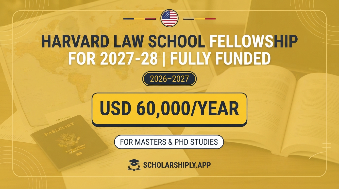 Harvard Law School fellowship for 2027-28 | Fully Funded