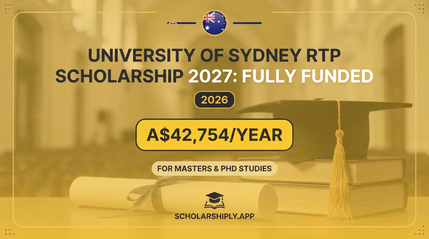 University of Sydney RTP Scholarship 2027: Fully Funded
