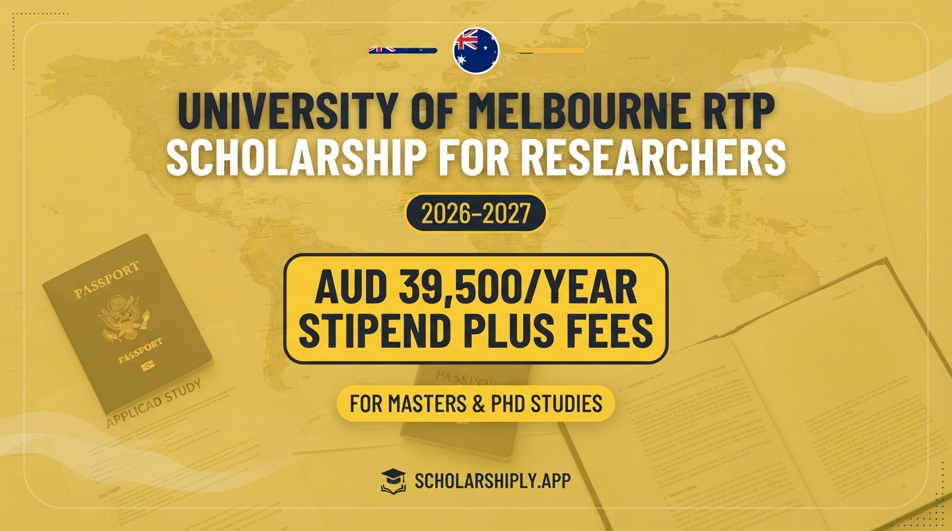 University of Melbourne RTP scholarship for researchers