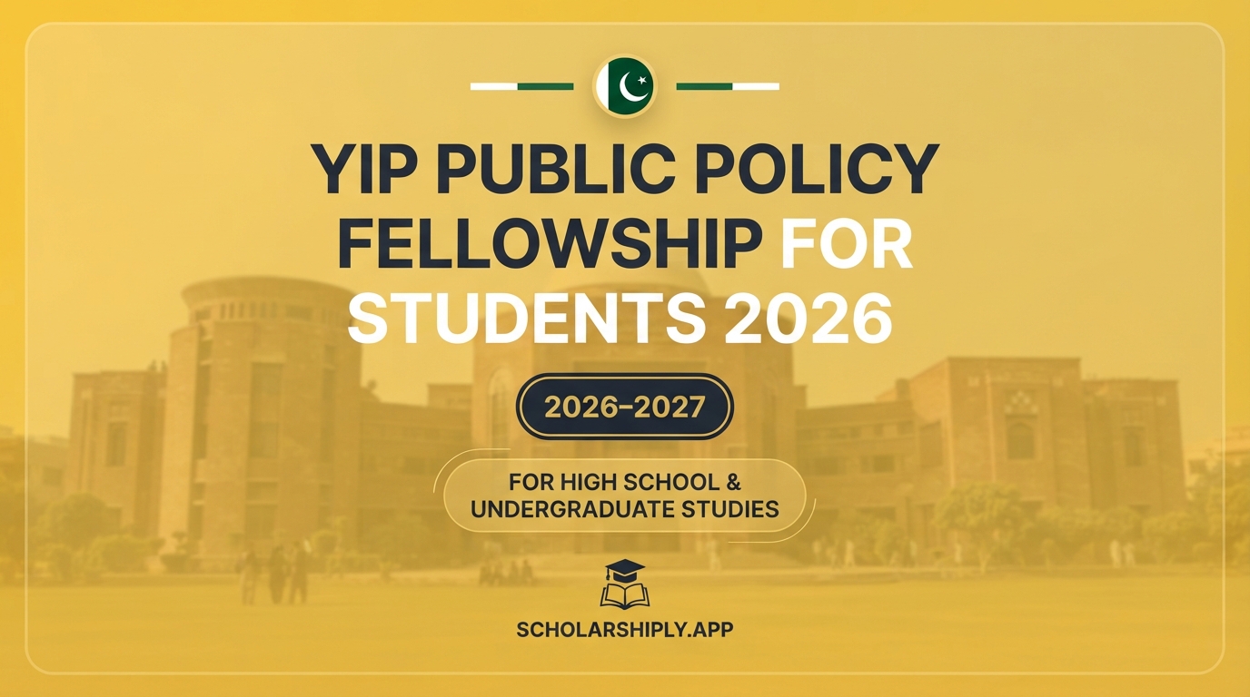 YIP Public Policy Fellowship for Pakistani students 2026
