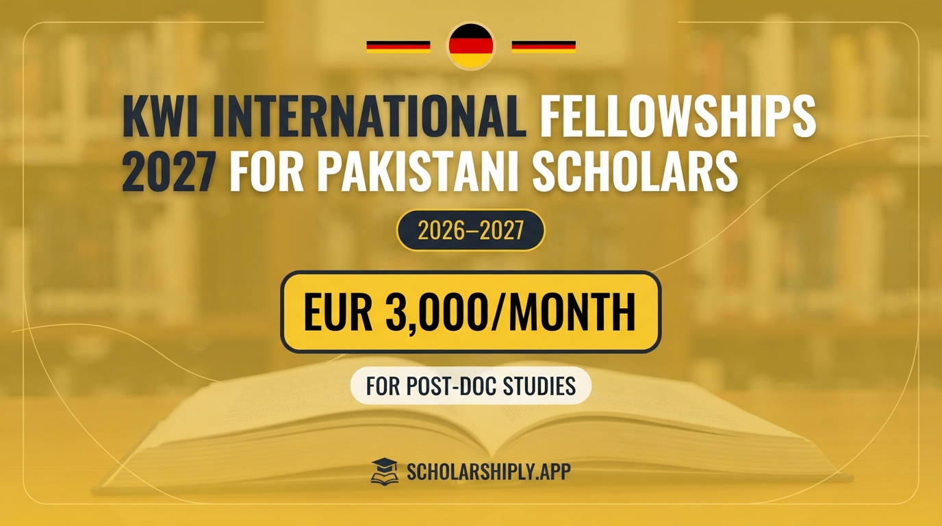 KWI International Fellowships 2027 for Pakistani Scholars