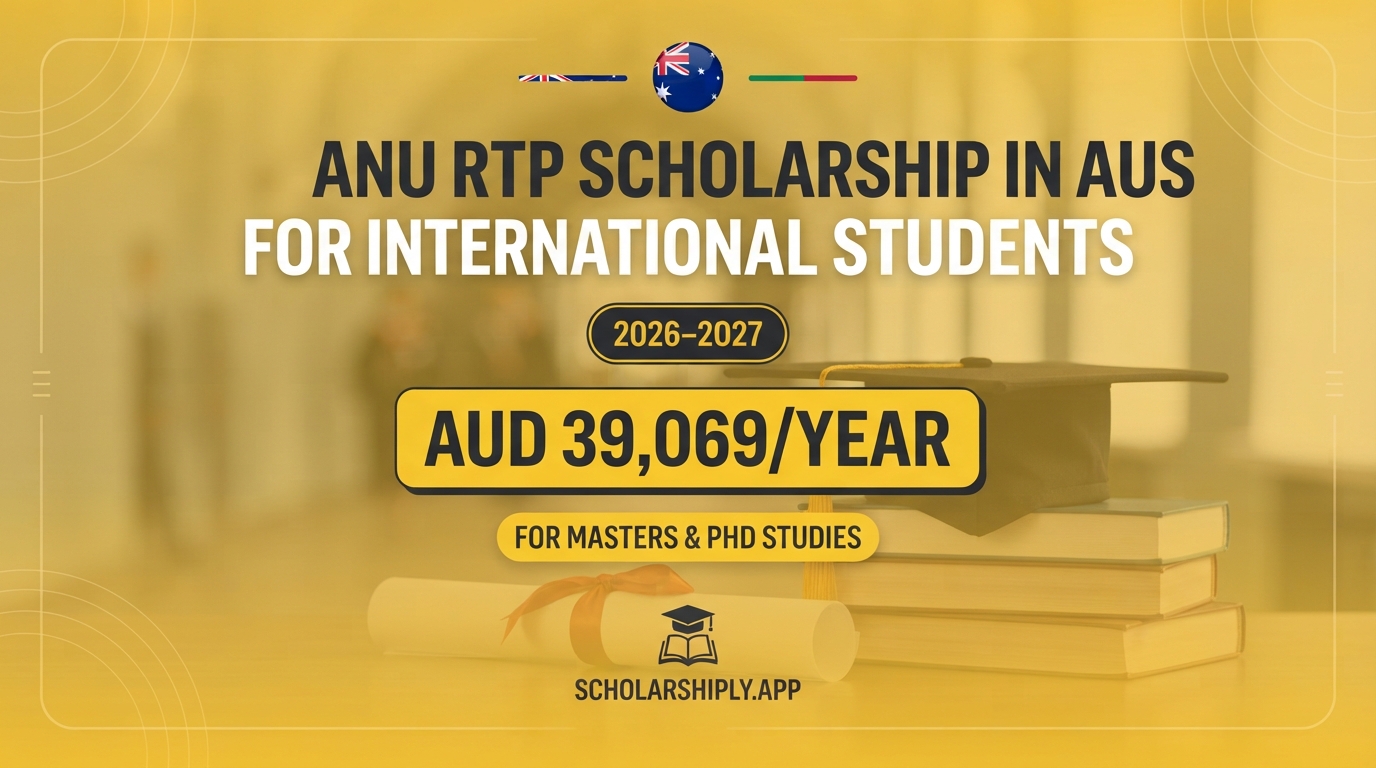 ANU RTP scholarship in Australia for international students