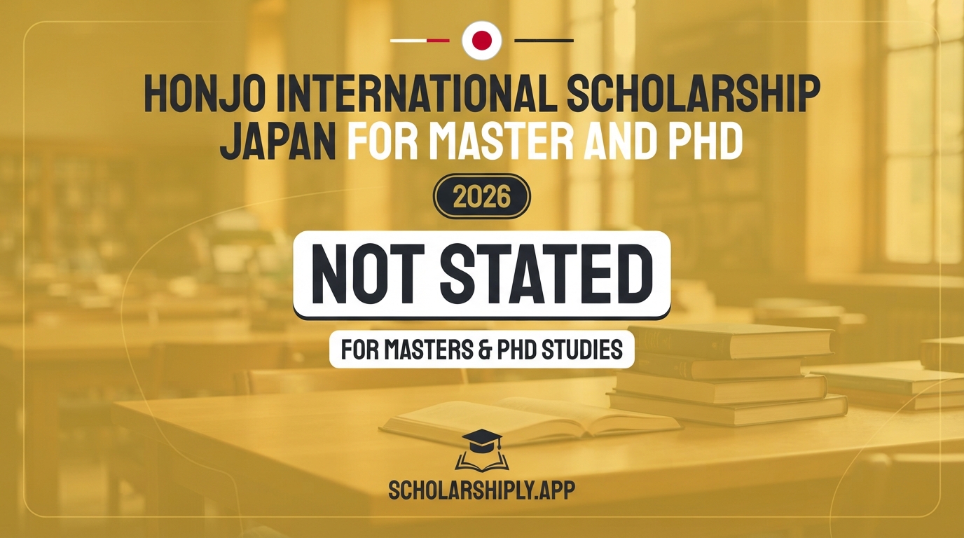 Honjo International Scholarship Japan for Master and PhD
