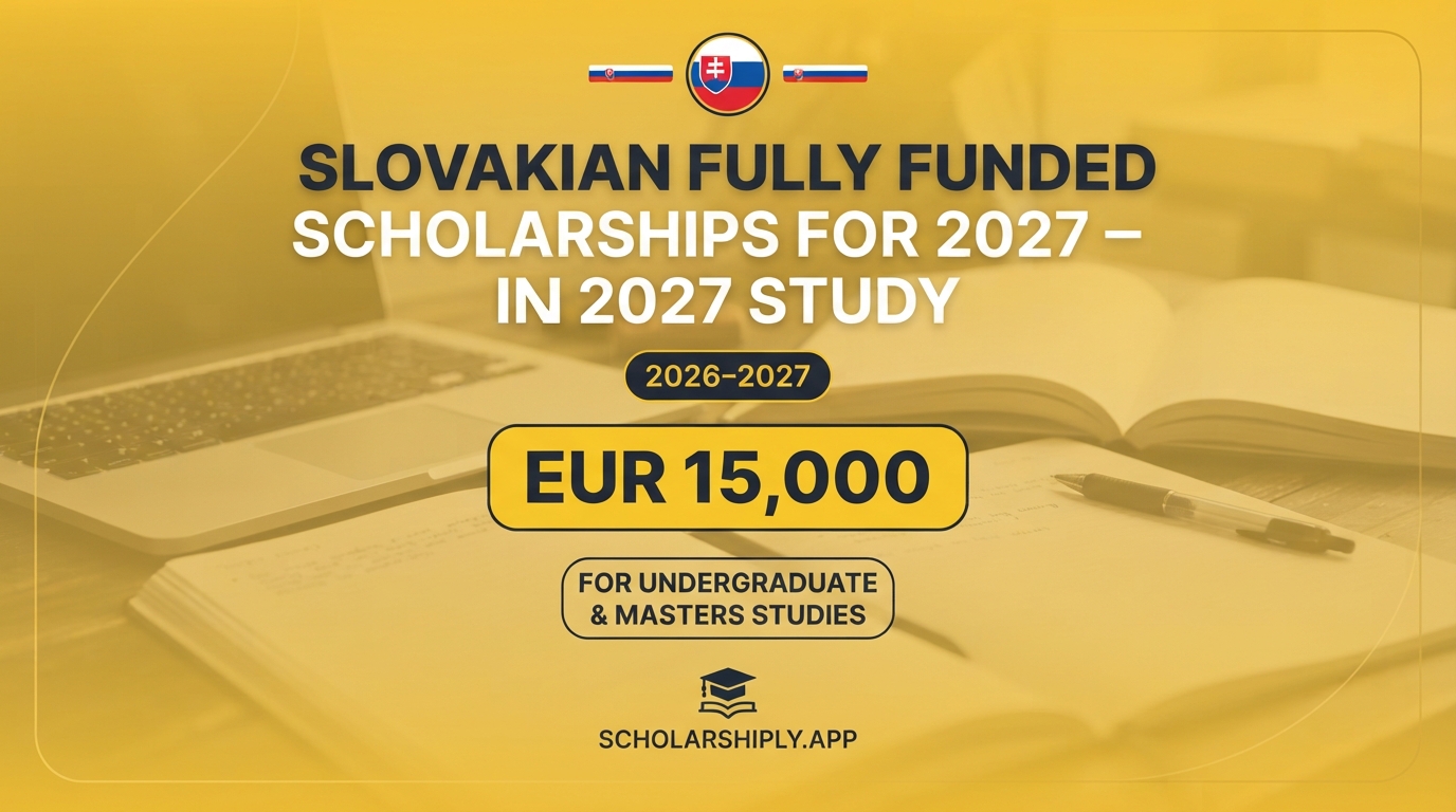 Slovakian fully funded scholarships for 2027 study