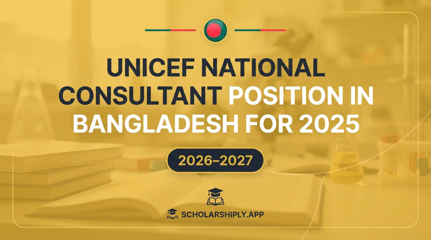UNICEF national consultant position in Bangladesh: Application Guide