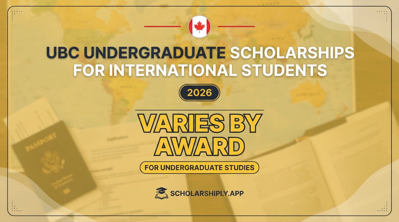 UBC Undergraduate Scholarships for International Students 2026