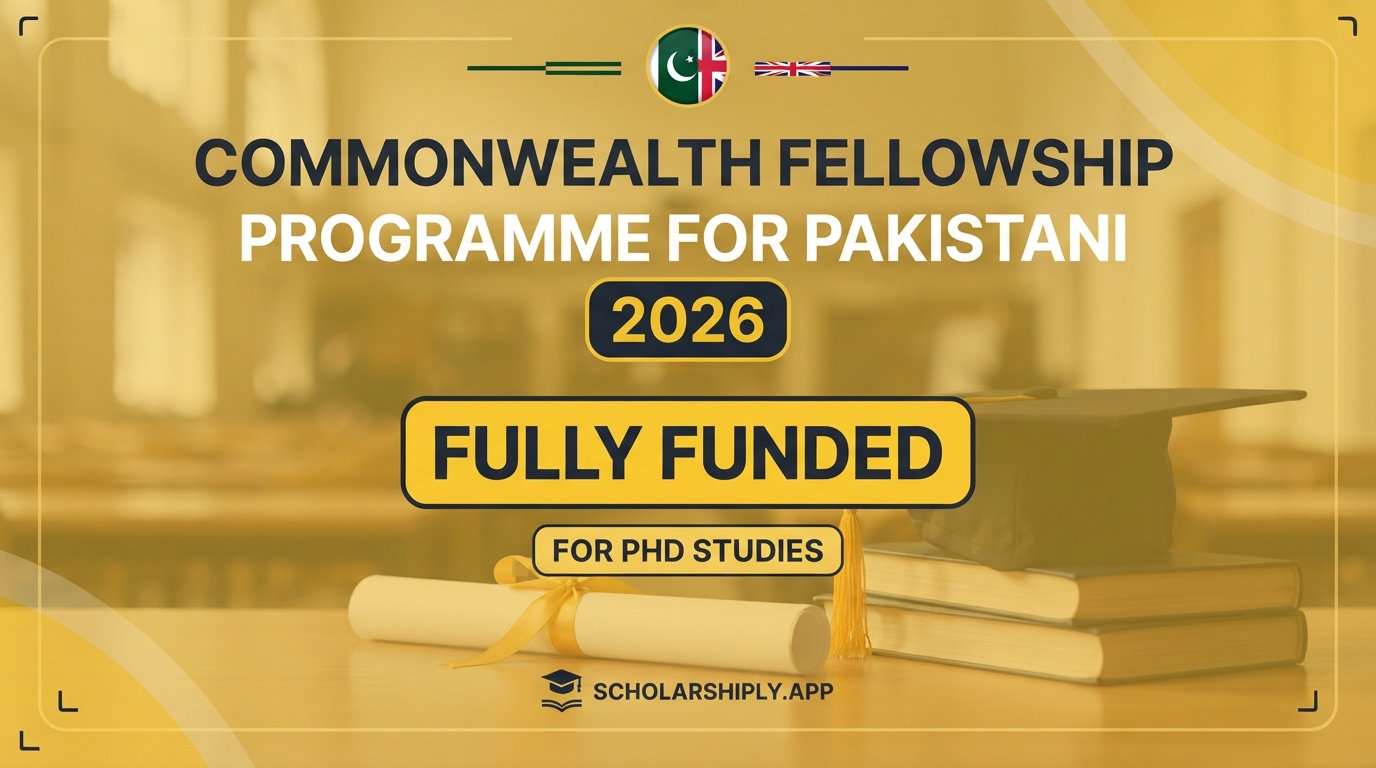 Commonwealth Fellowship Programme for Pakistani citizens 2026/2027