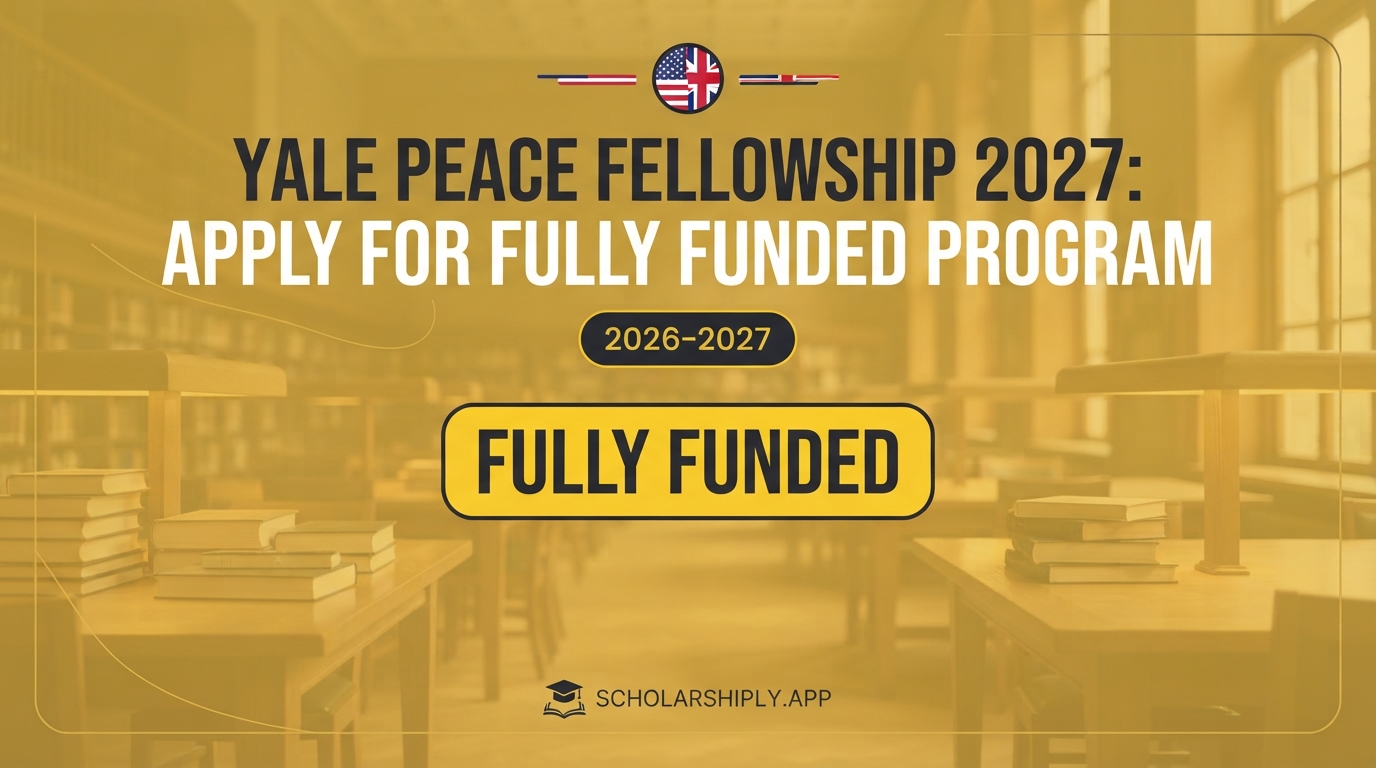 Yale Peace Fellowship 2027: Apply for Fully Funded Program