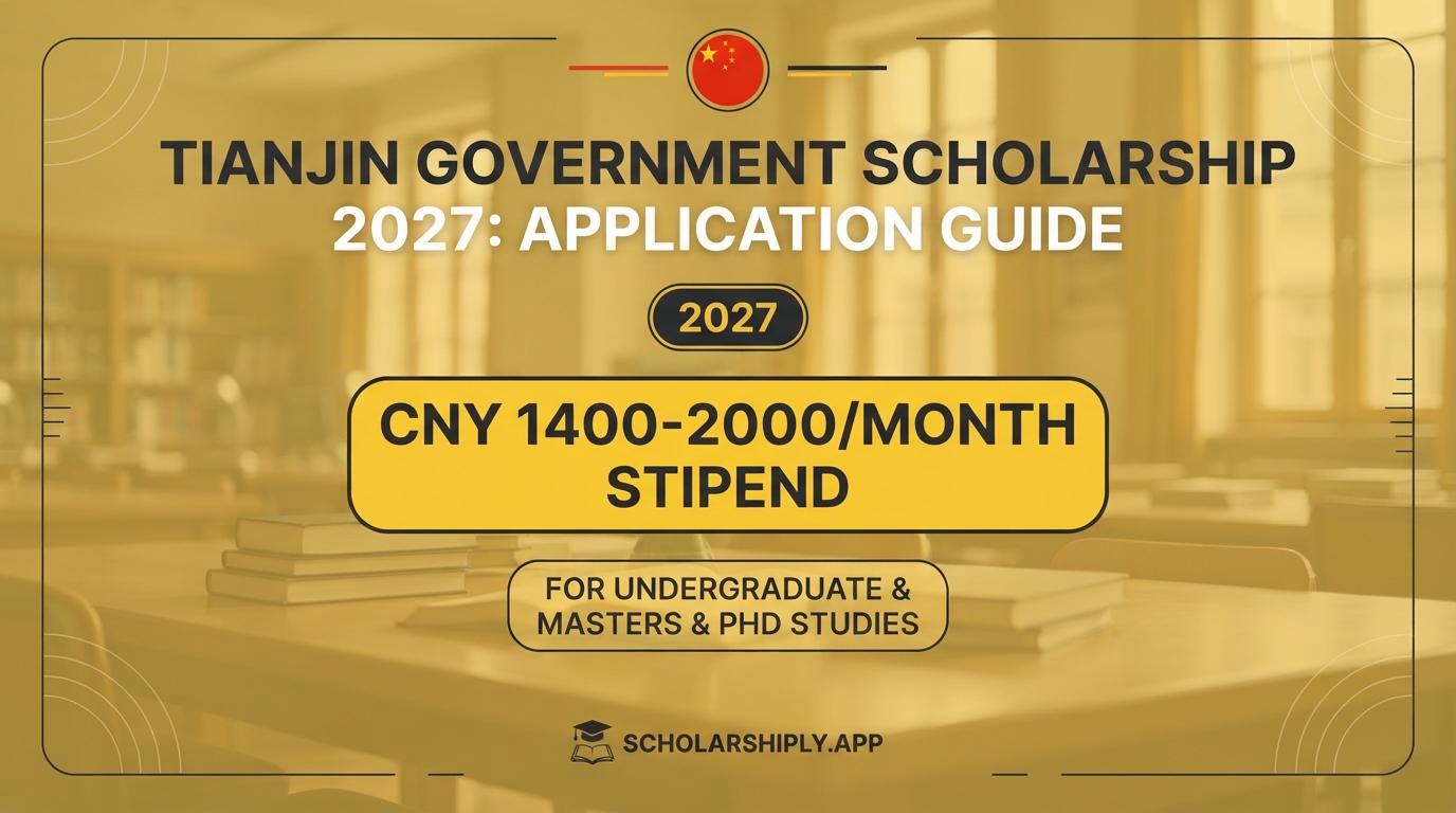 Tianjin Government Scholarship 2027: Application Guide