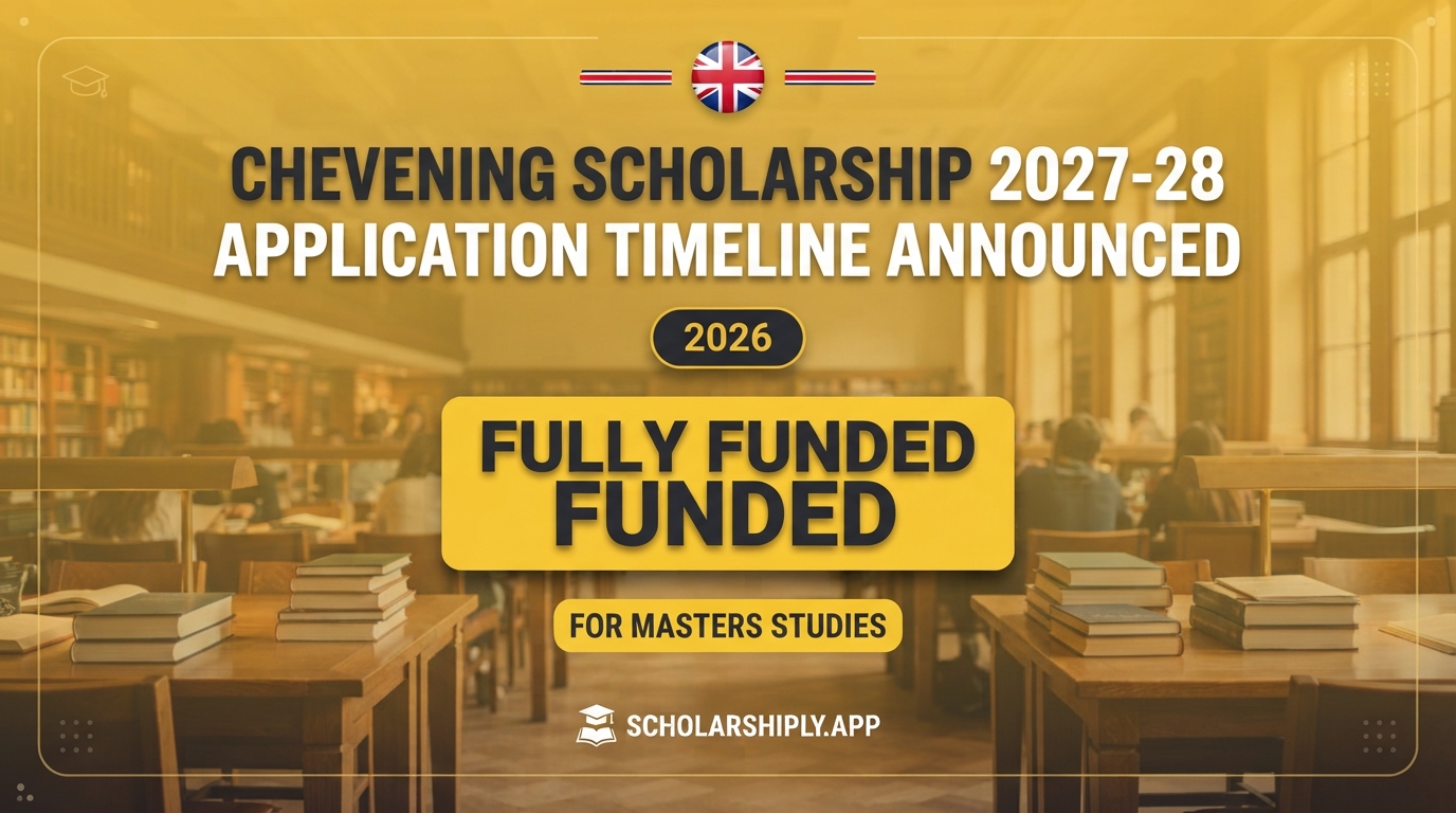 Chevening Scholarship 2027-28 application timeline announced