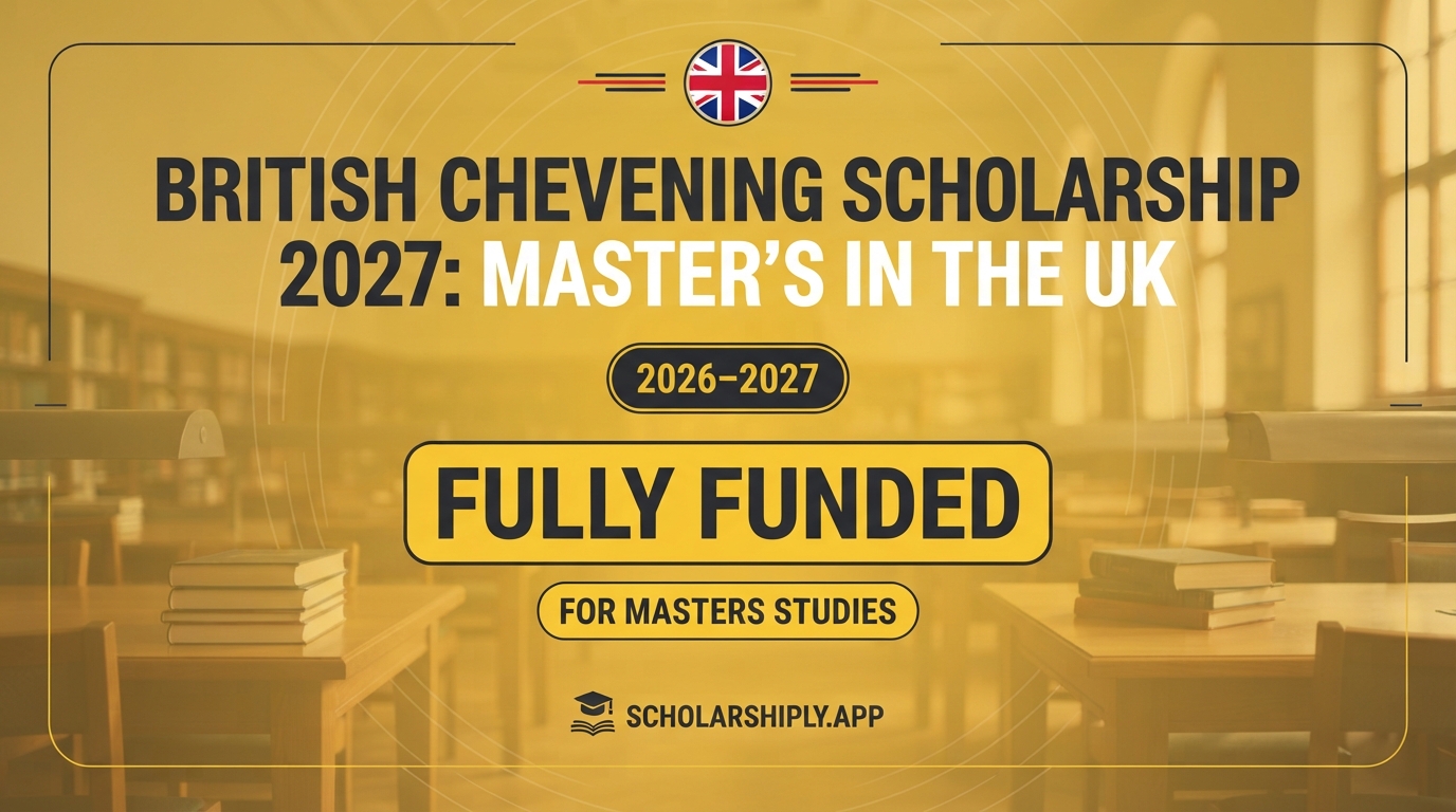 British Chevening Scholarship 2027: Master’s in the UK