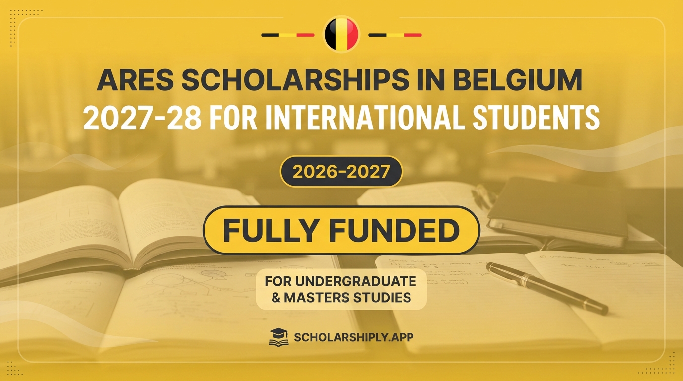 ARES scholarships in Belgium 2027-28 for International Students