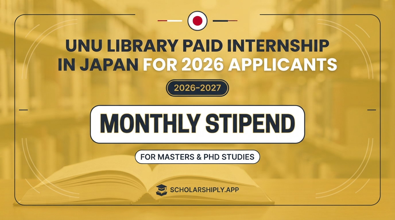 UNU Library paid internship in Japan